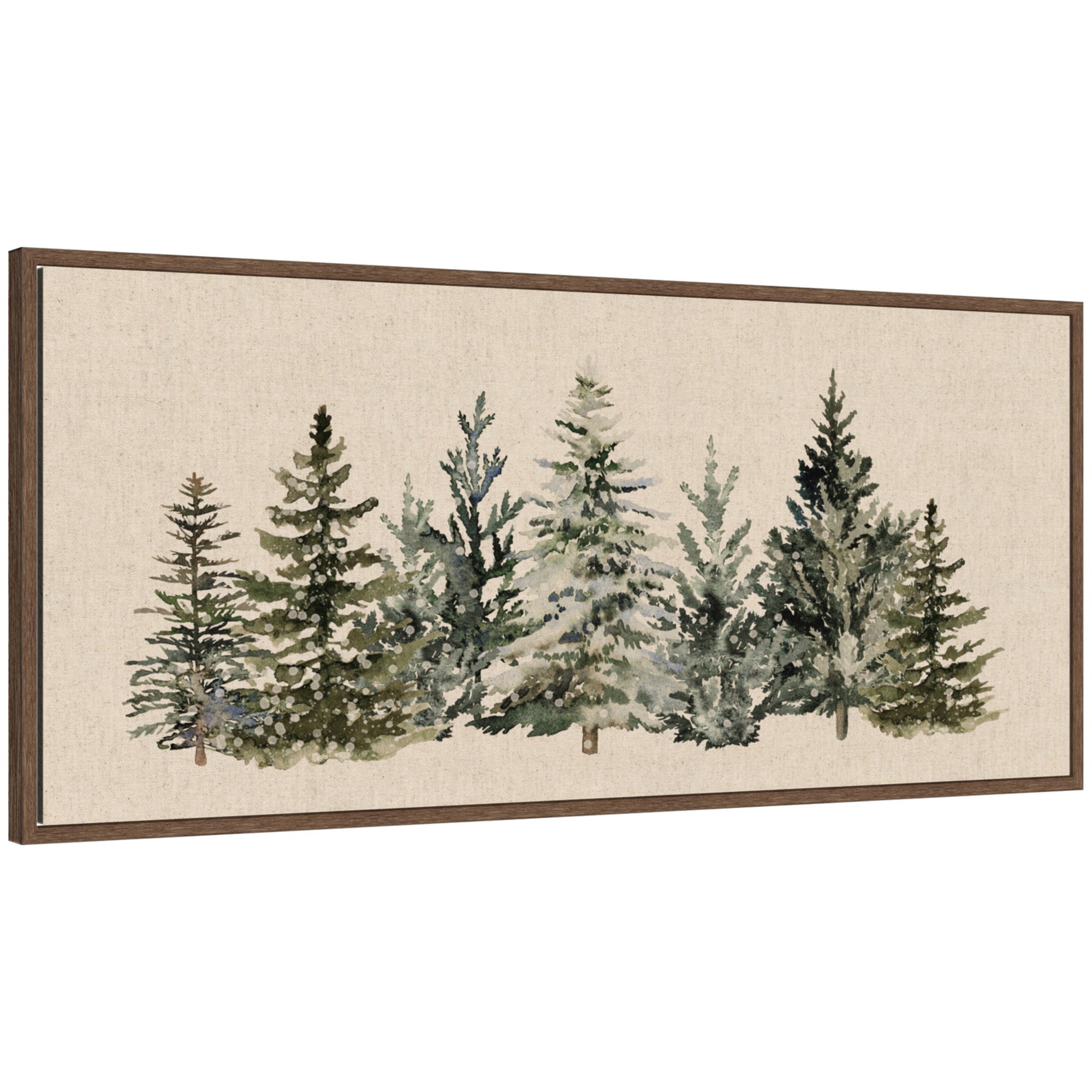 Framed Canvas Sylvie Walnut 40x18 1