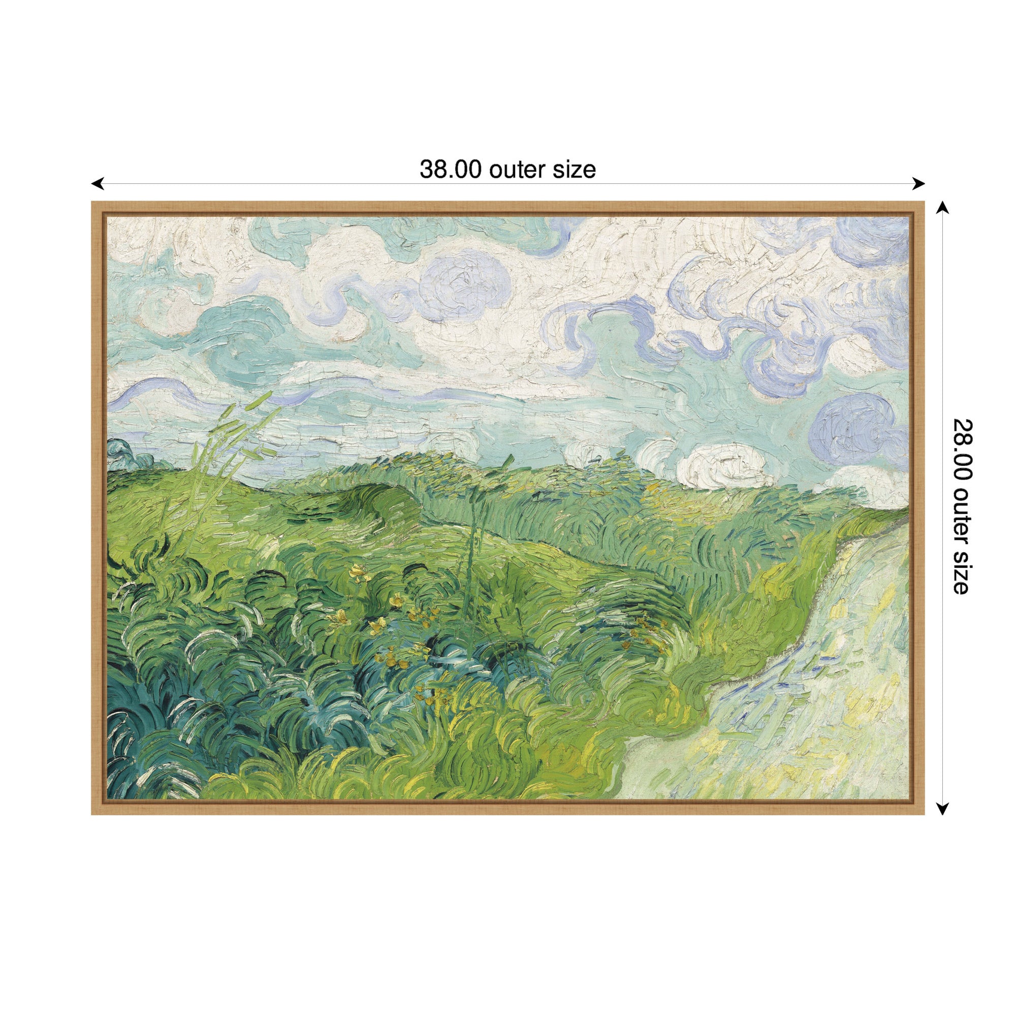 Framed Canvas 38x28 Sylvie Natural 2
