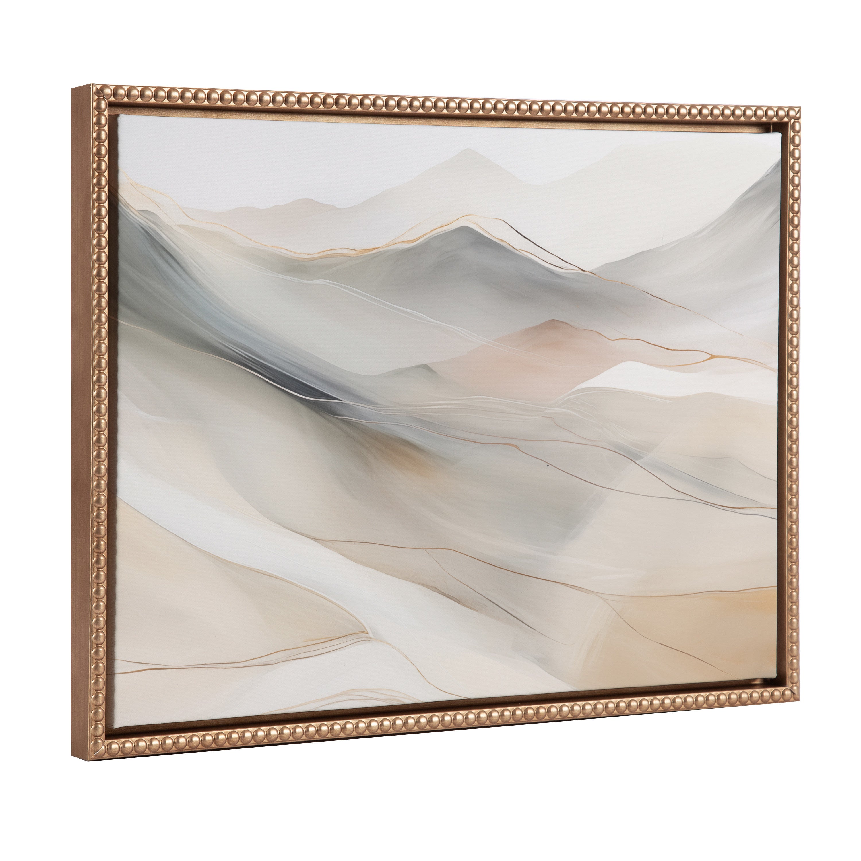 Framed Canvas 18x24 Sylvie Beaded Dark Gold 1