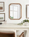 Scallop Mirror Rustic Brown 18x24 6