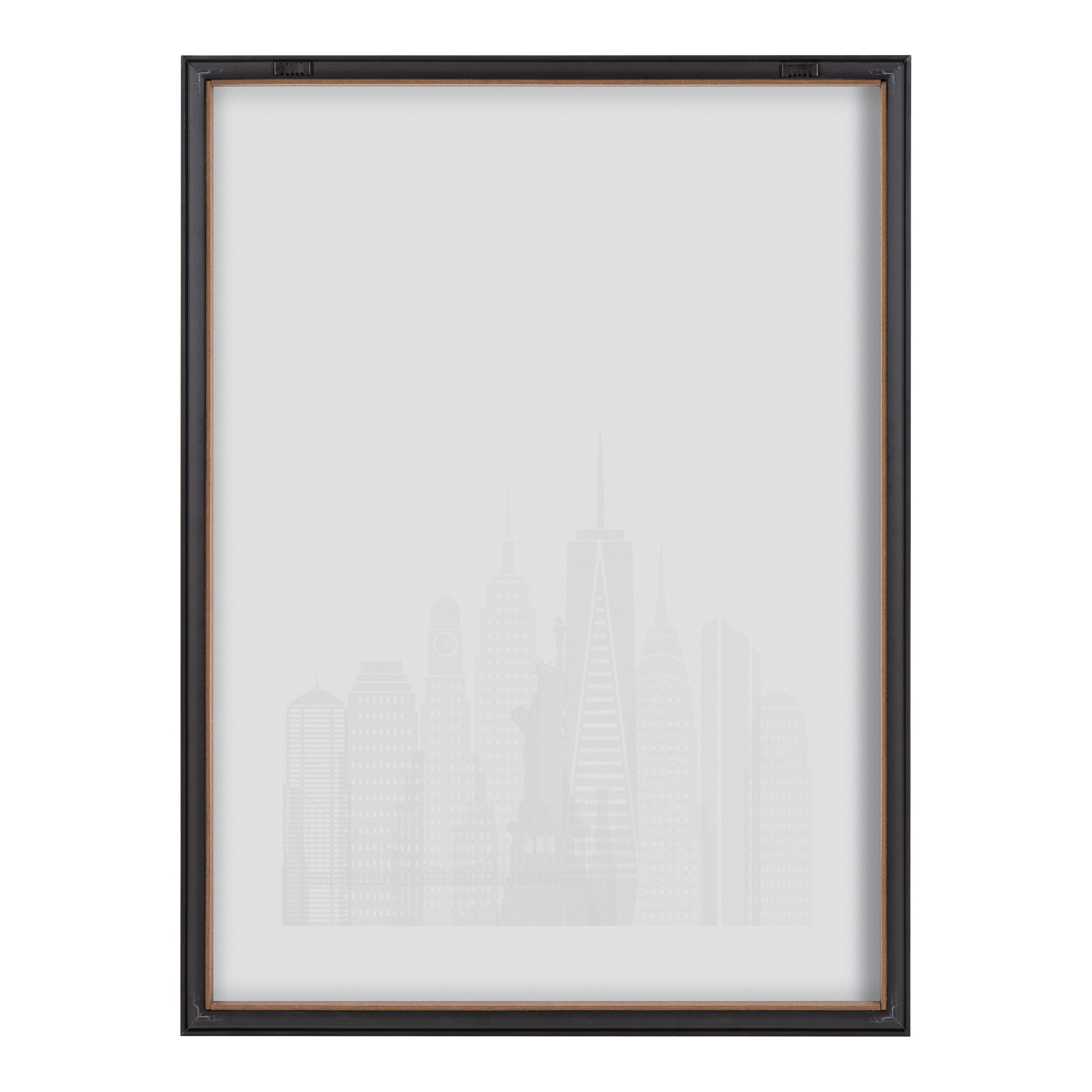 Blake New York Cityscape Framed Printed Glass by Jake Goossen
