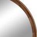 Round Mirror Rustic Brown 30" Diameter 3