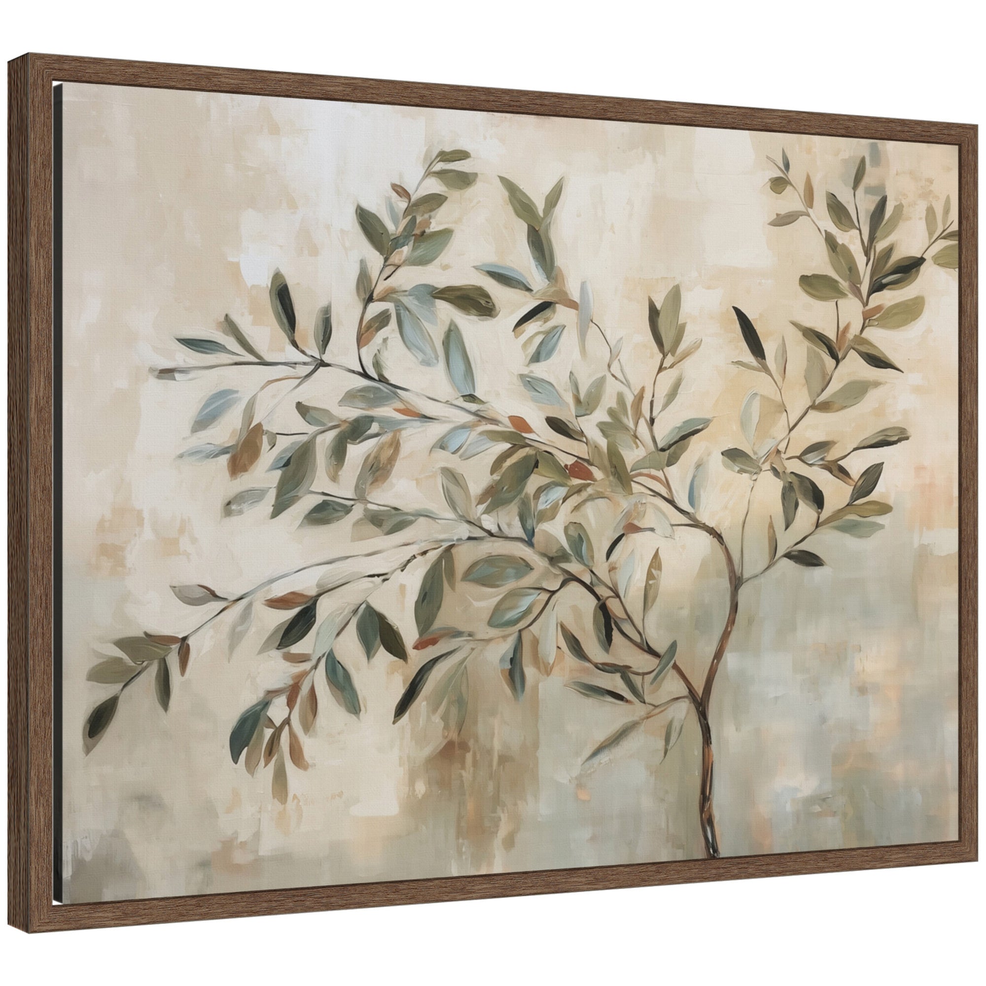 Framed Canvas 24x18 Sylvie Walnut 1