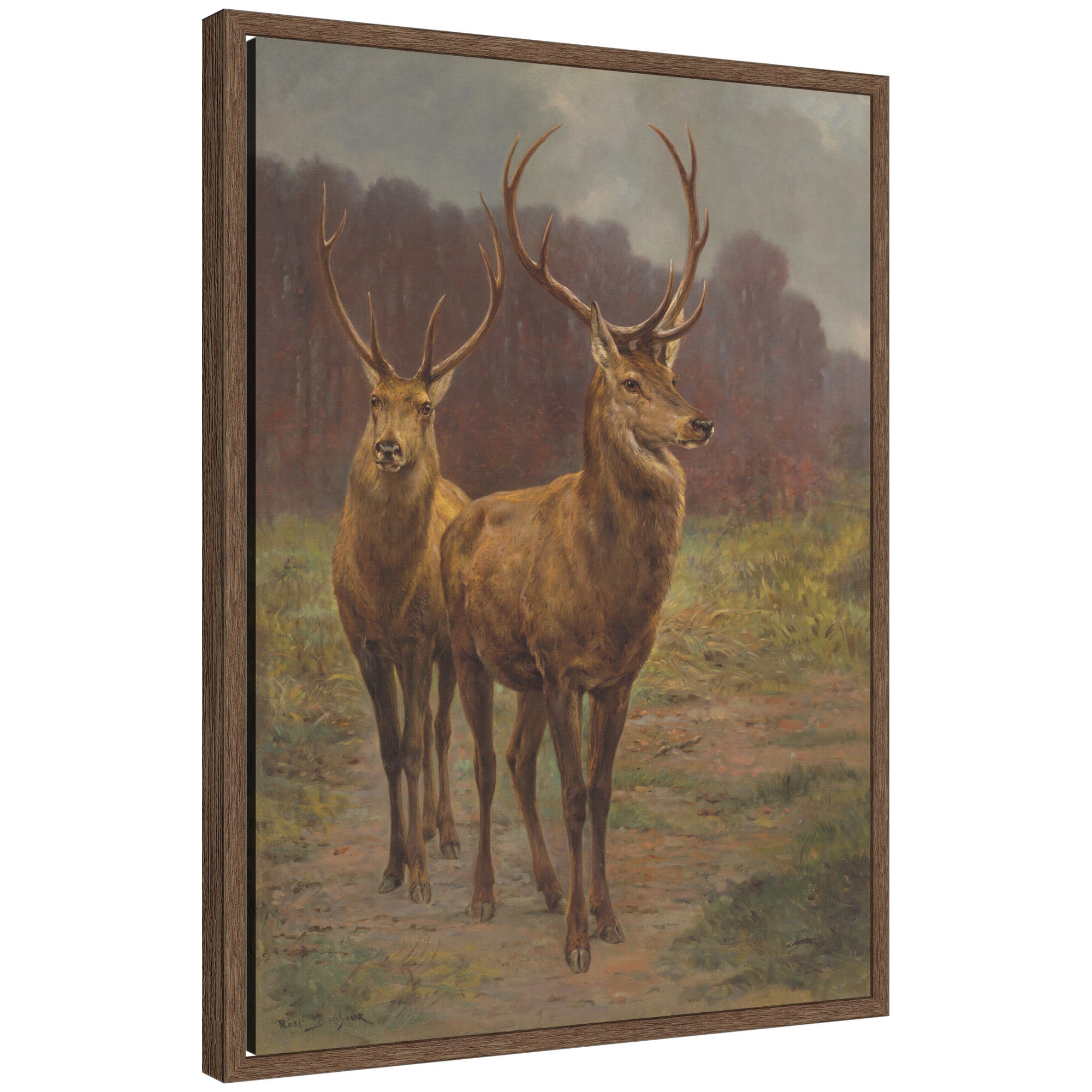 Framed Canvas 18x24 Sylvie Walnut 1