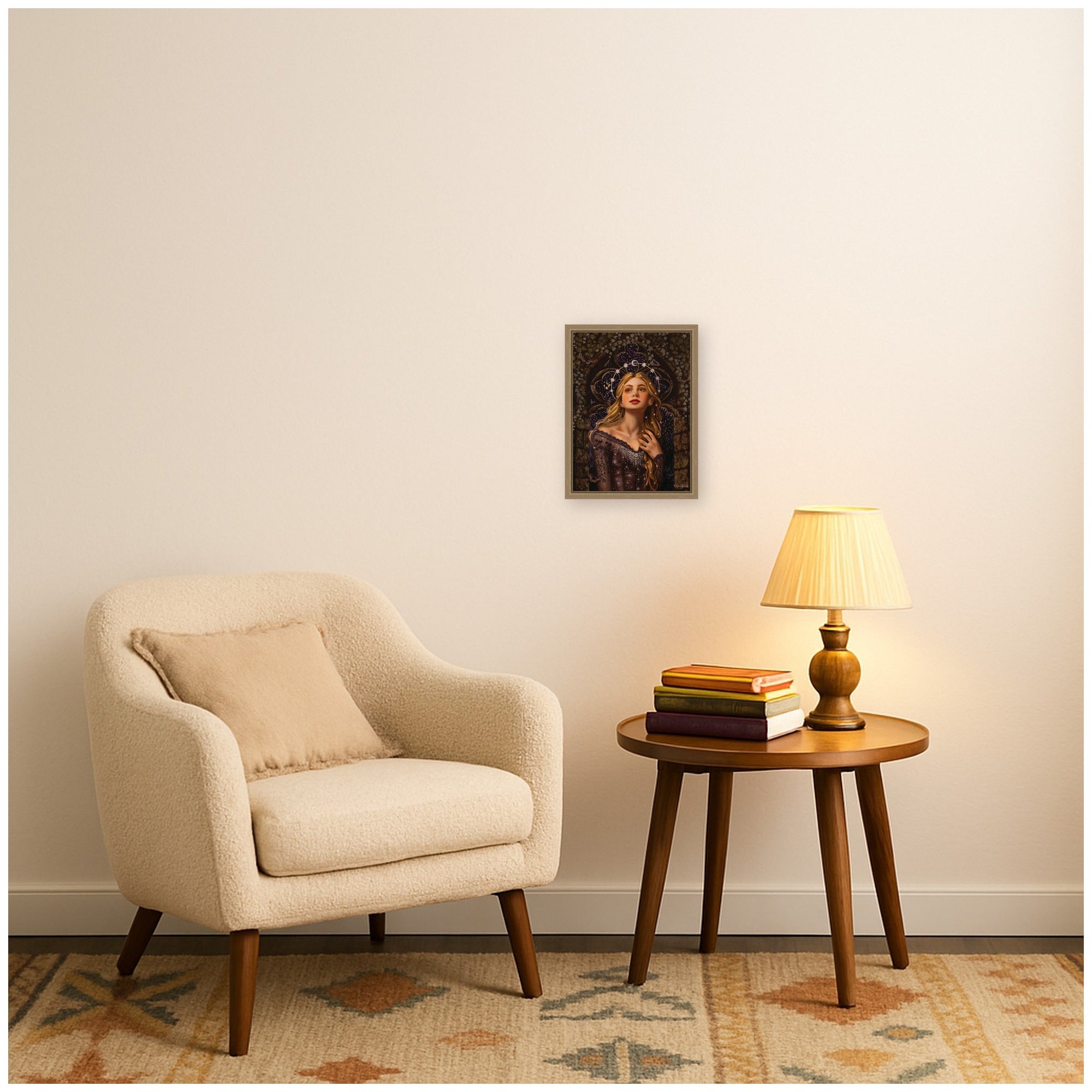 Framed Canvas 10x13 Sylvie Dark Gold 6