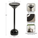 Drink Table Black 8x8x23 2