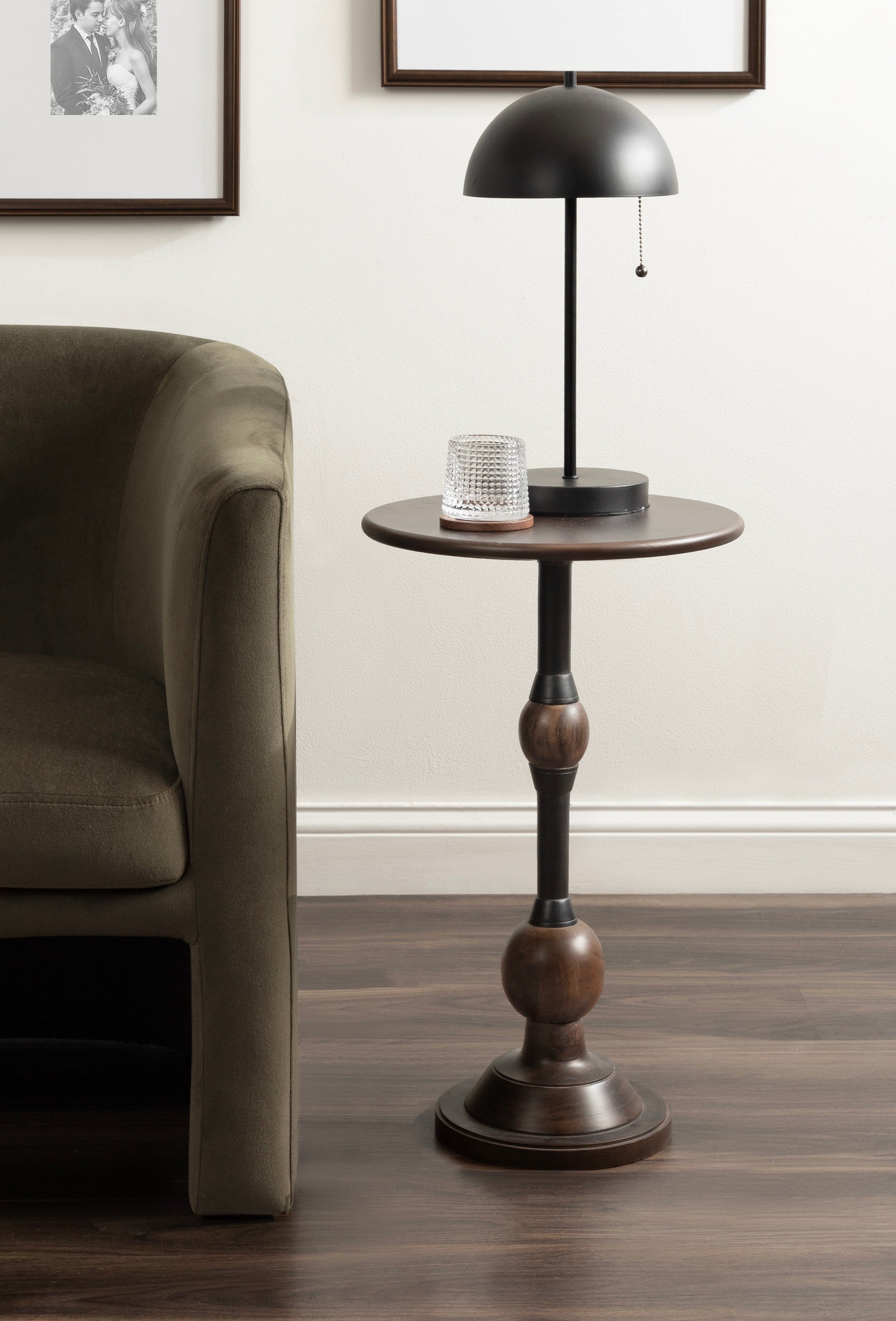 Rawlings Wood and Metal Side Table