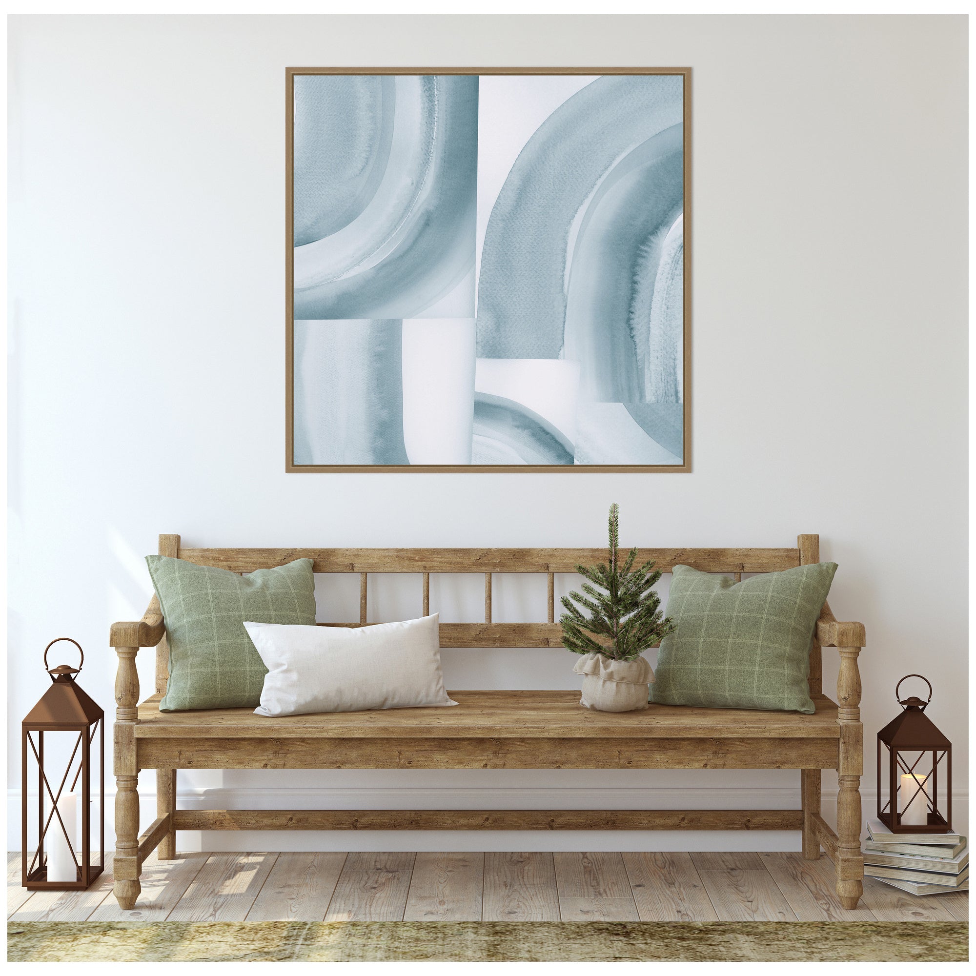 Framed Canvas Sylvie Dark Gold 30x30 5