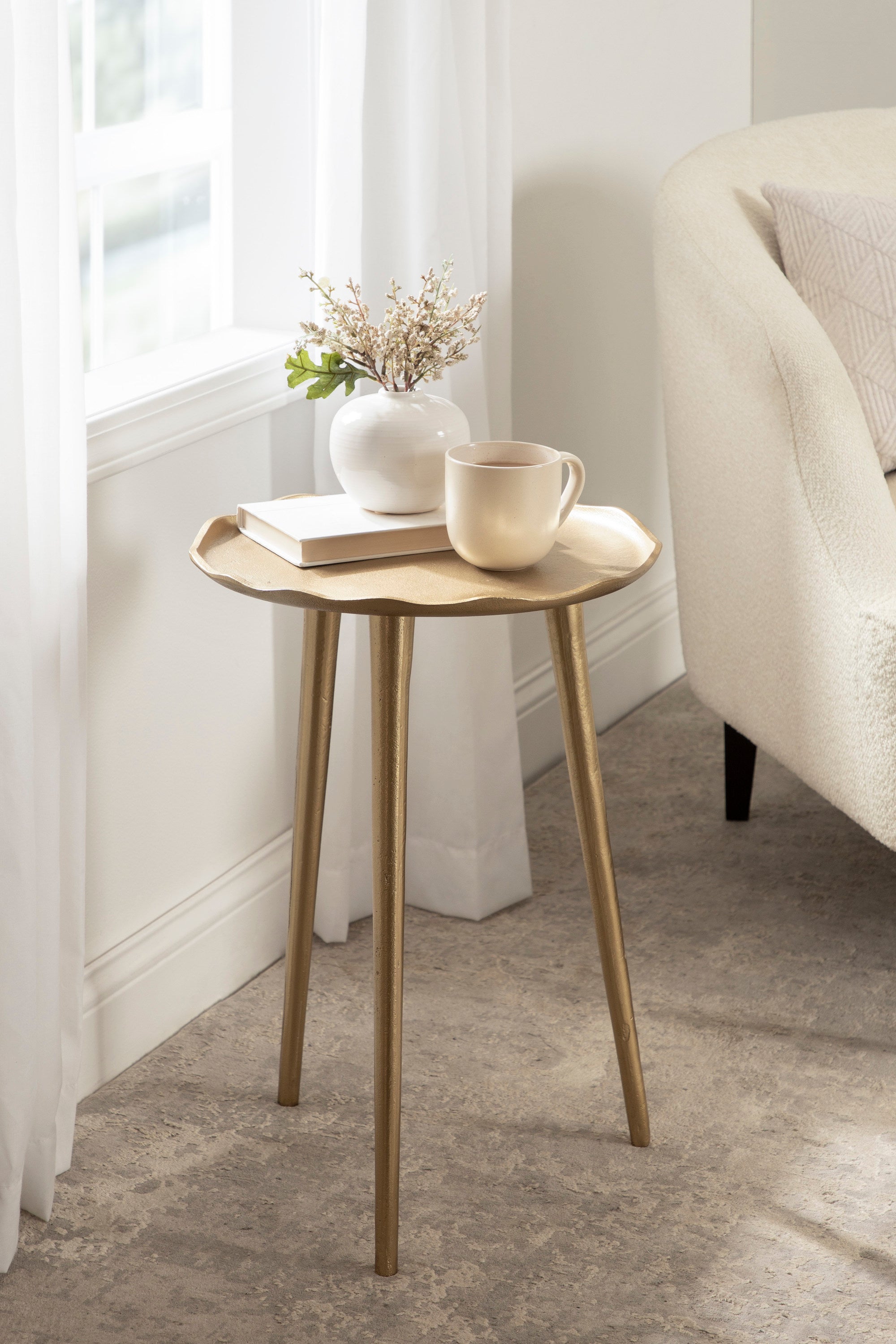 Side Table Gold 15x15x22 6