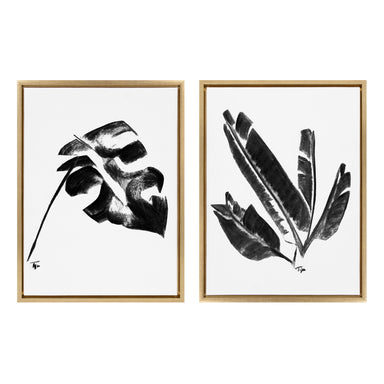 Art Set Sylvie Dark Gold 2 Piece Set 18x24 1