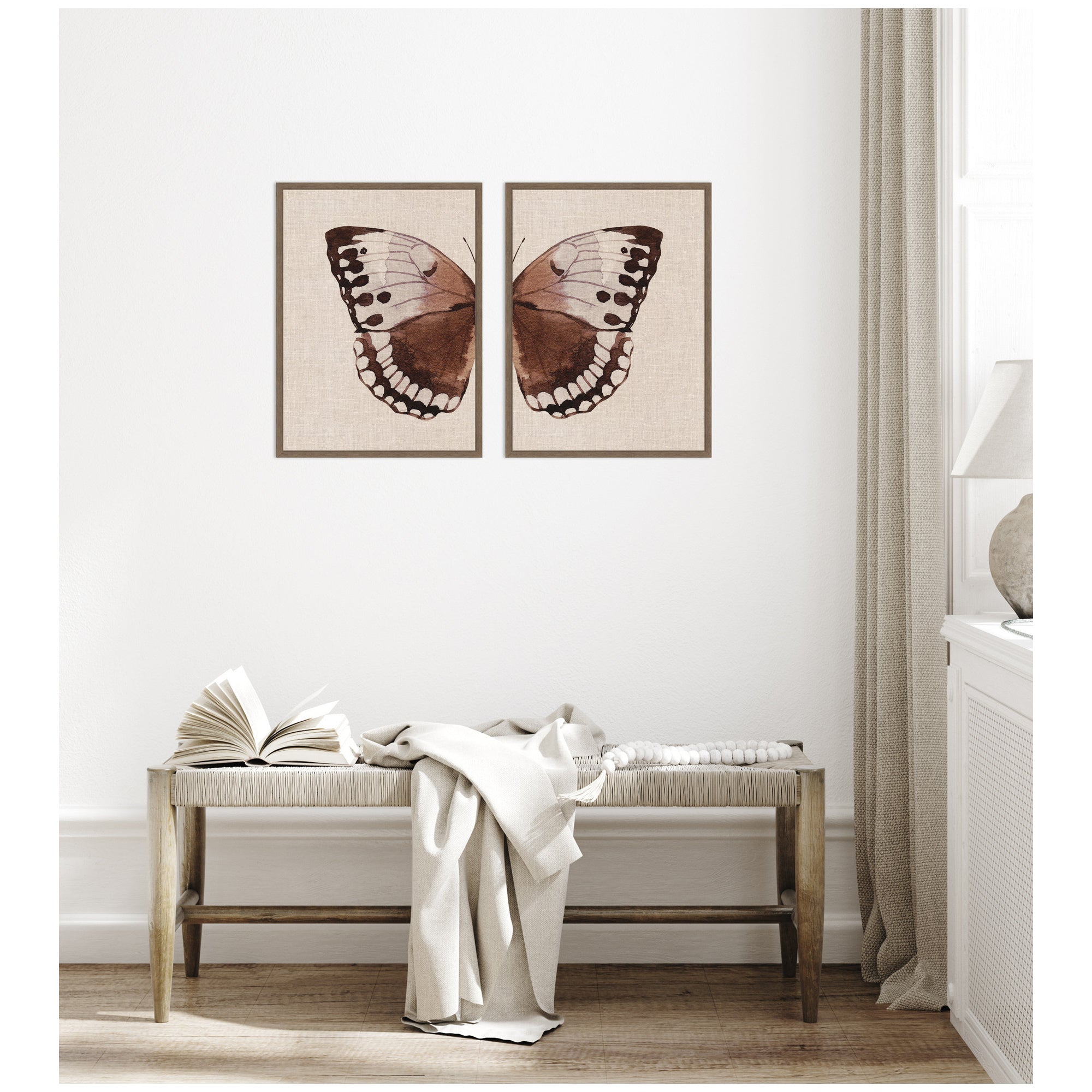 Art Set Sylvie Walnut 2 Piece Set 18x24 6