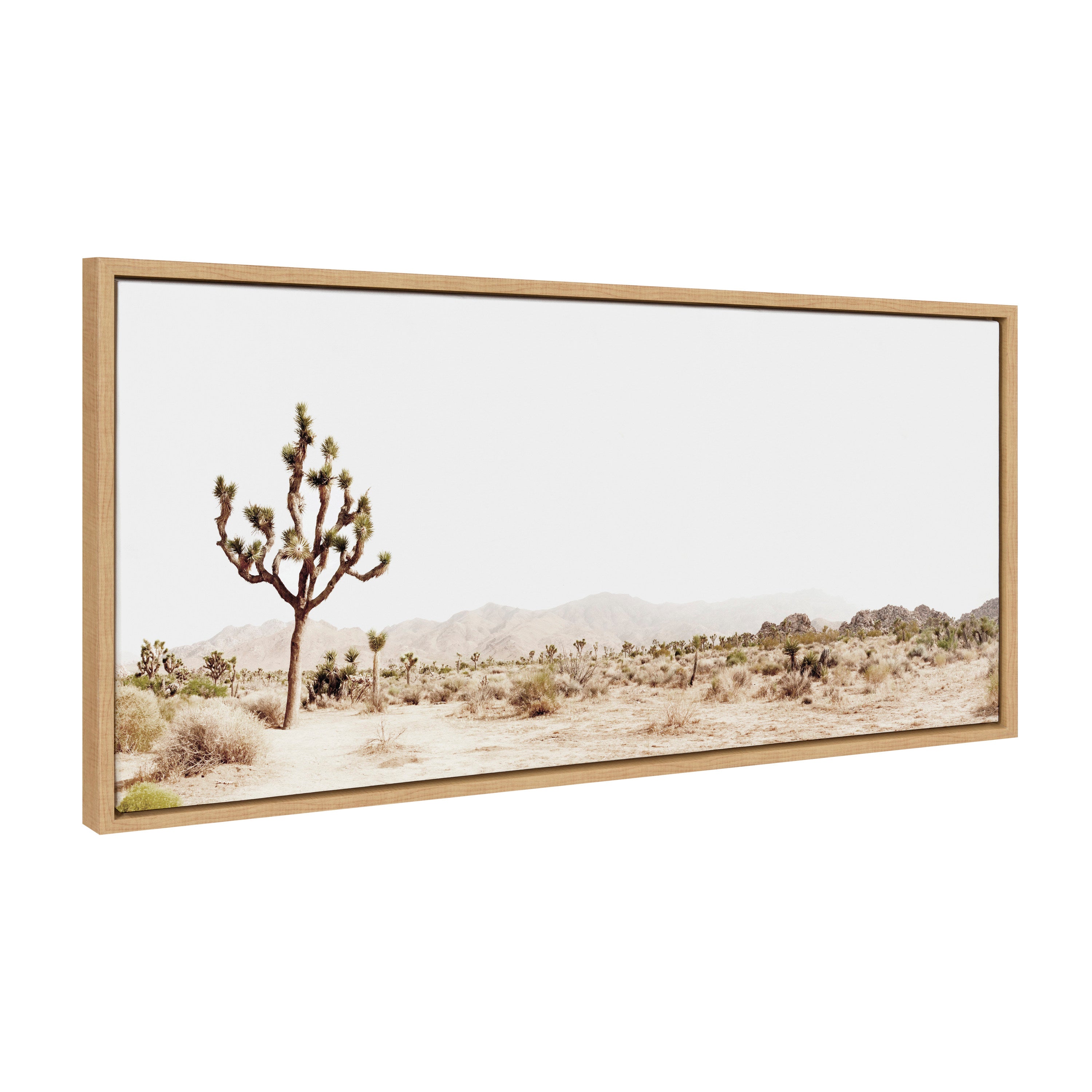 Framed Canvas Sylvie Natural 18x40 2