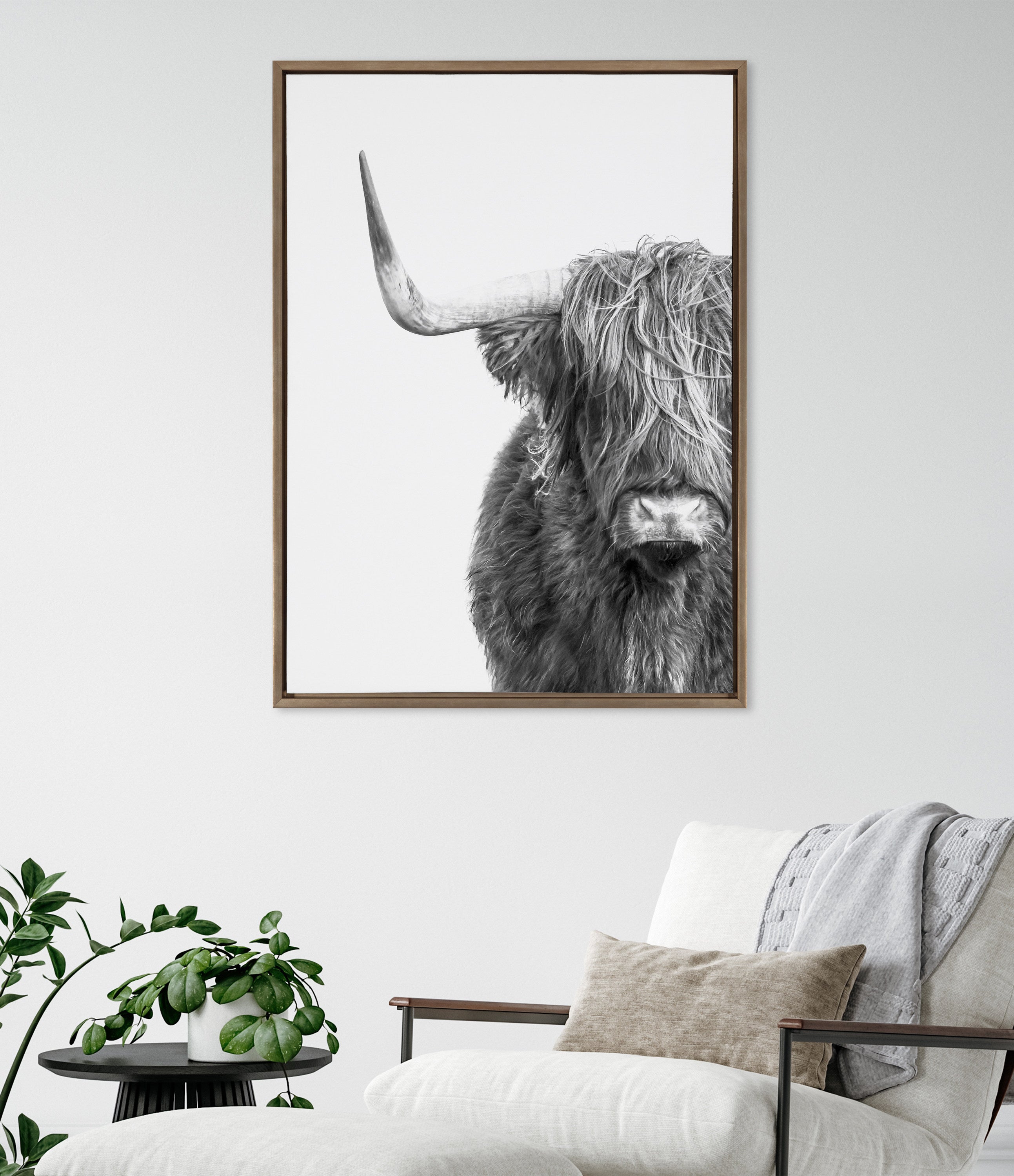 Framed Canvas Sylvie Dark Gold 28x38 6