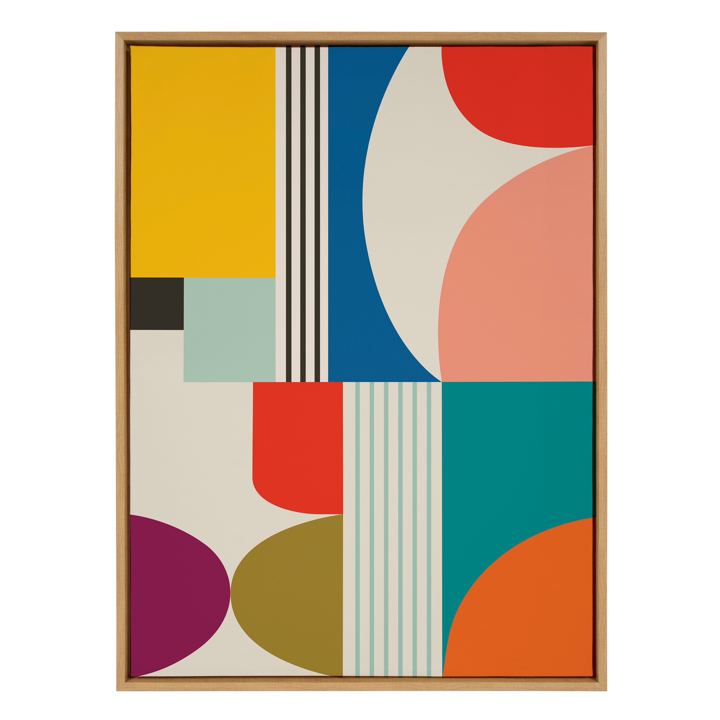 Framed Canvas Sylvie Natural 28x38 1