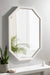 Octagon Mirror White 24x36 6