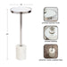 Drink Table Silver White 10x10x24 2