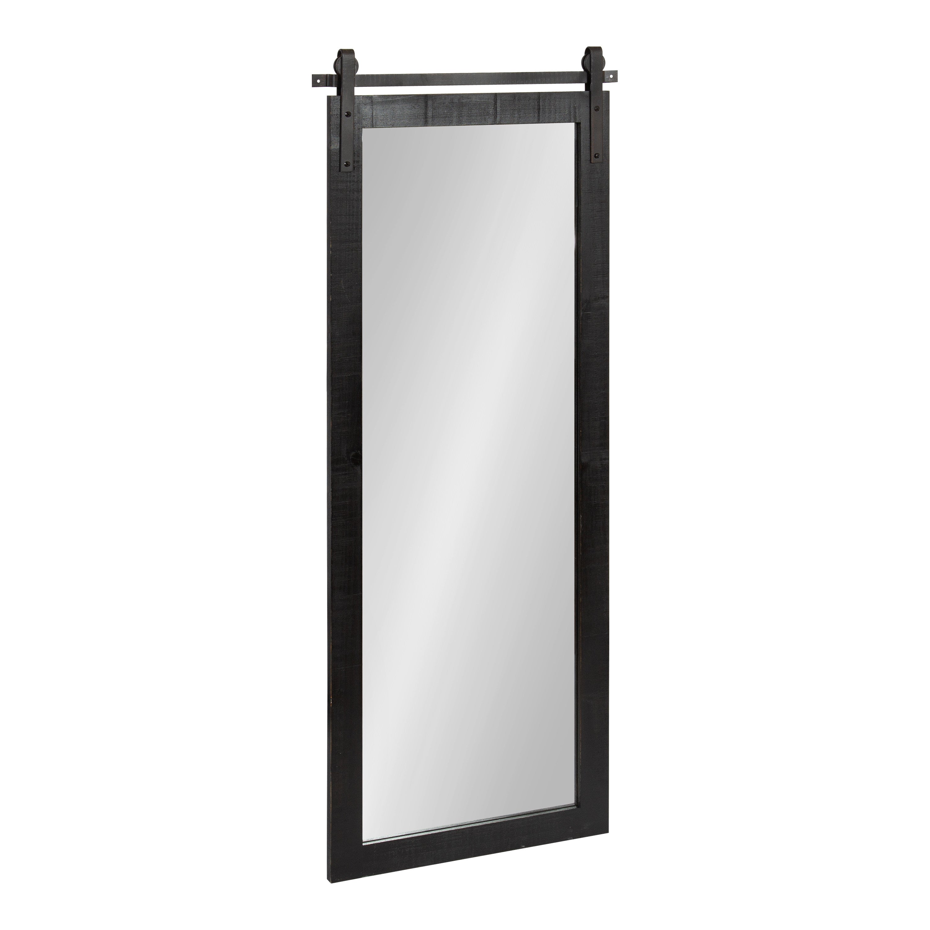 Rectangle Mirror Black 18x50 1