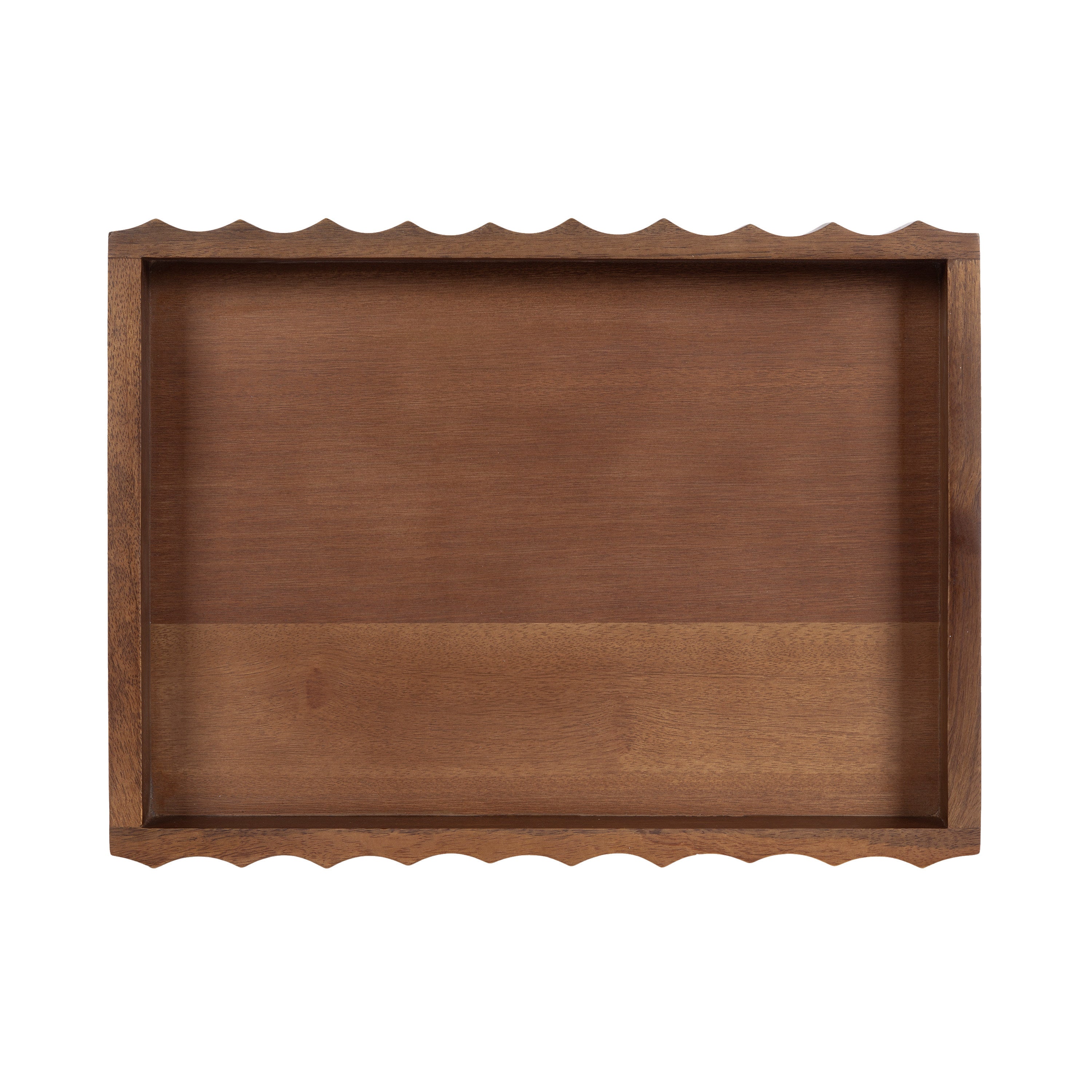 Serving Tray Walnut Brown 16x12 4