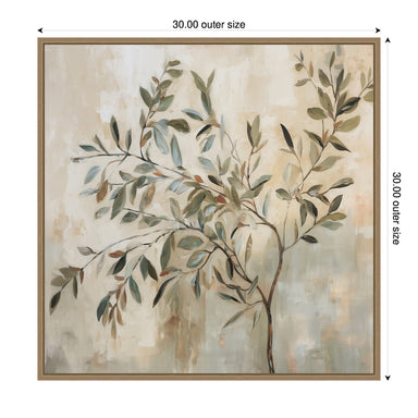 Framed Canvas 30x30 Sylvie Dark Gold 2