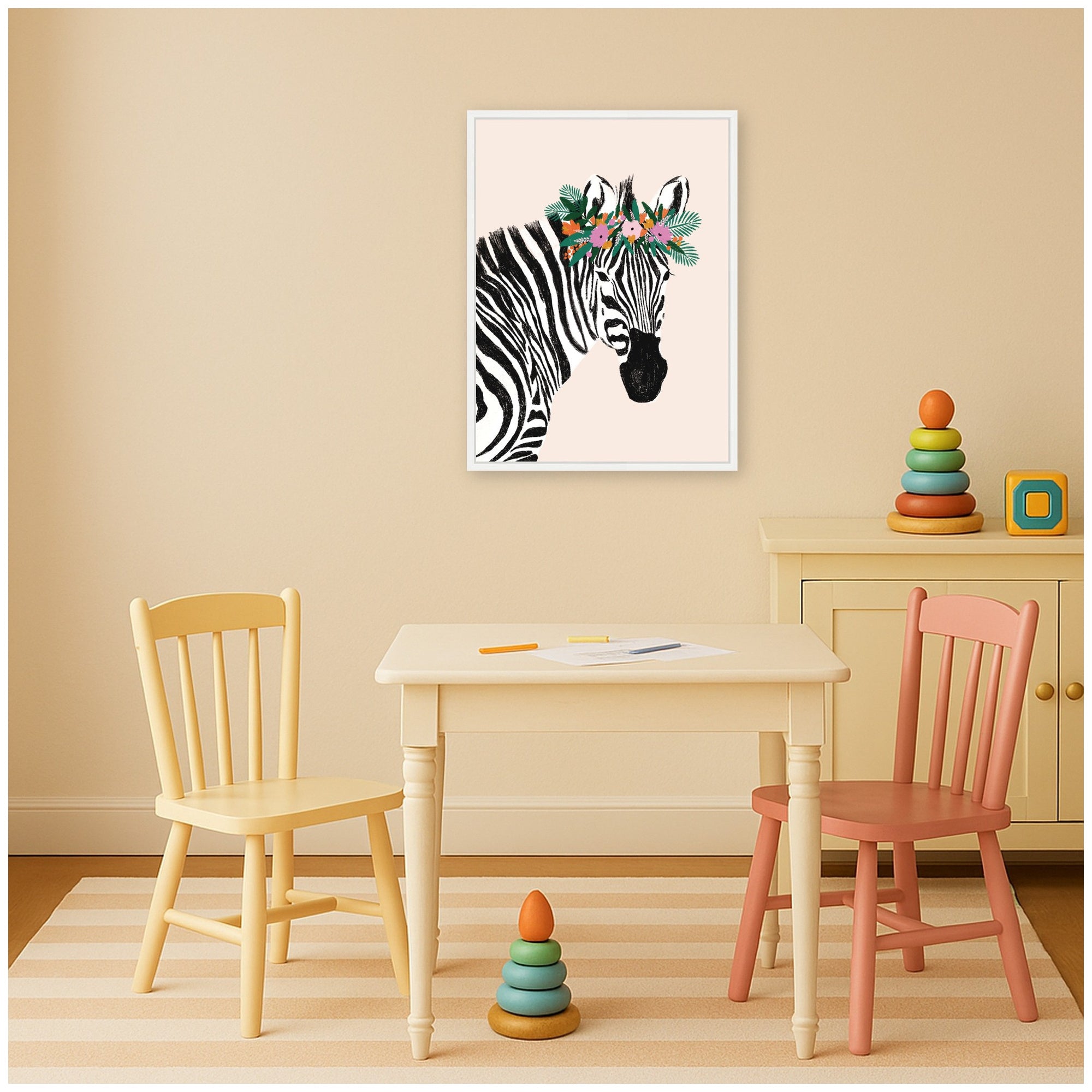 Framed Canvas Sylvie White 18x24 5