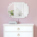 Scallop Mirror 18x24 White 6