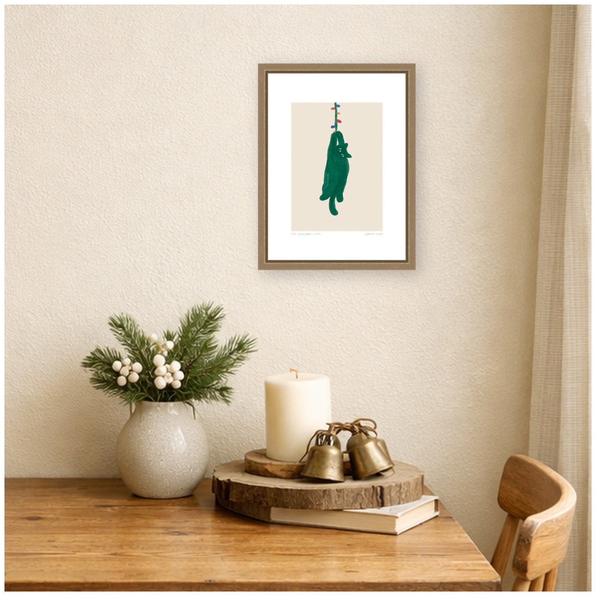 Framed Canvas Sylvie Dark Gold 10x13 6