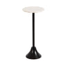 Sanzo Scalloped Marble and Metal Drink Table