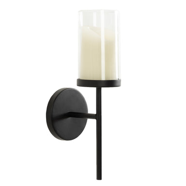 Wall Sconce Black 5x6x14 1