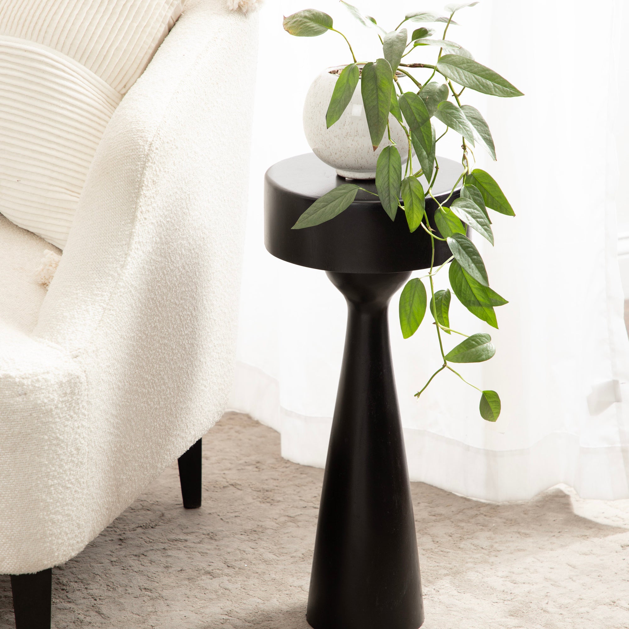 Drink Table Black 10x10x22 6