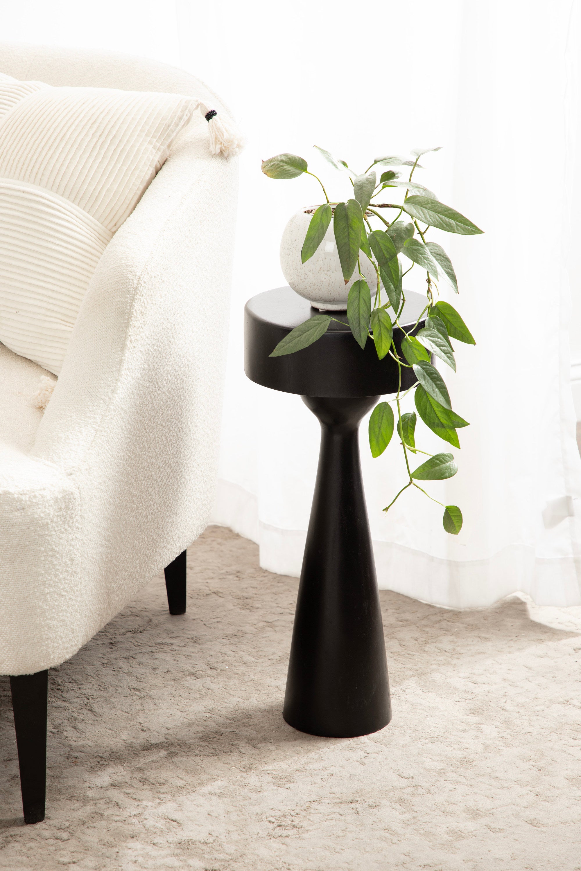 Drink Table Black 10x10x22 6