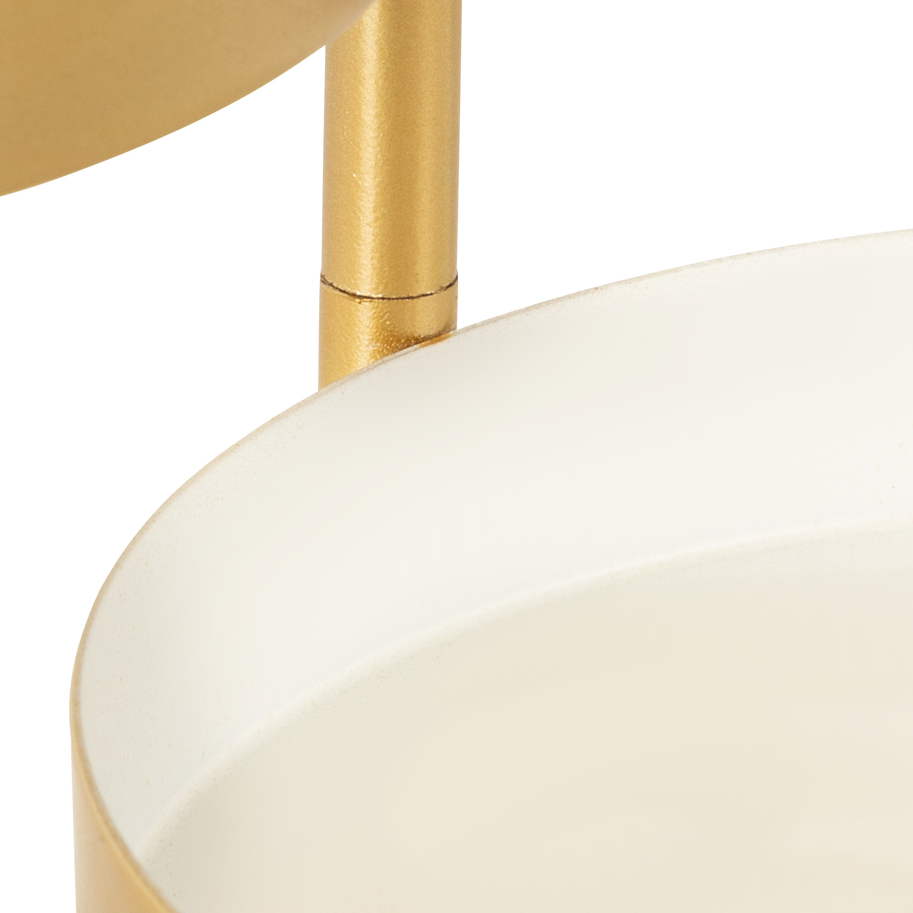 Tabletop Planter White Gold 7x7x10 4