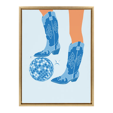 Framed Canvas 18x24 Sylvie Bright Gold 2