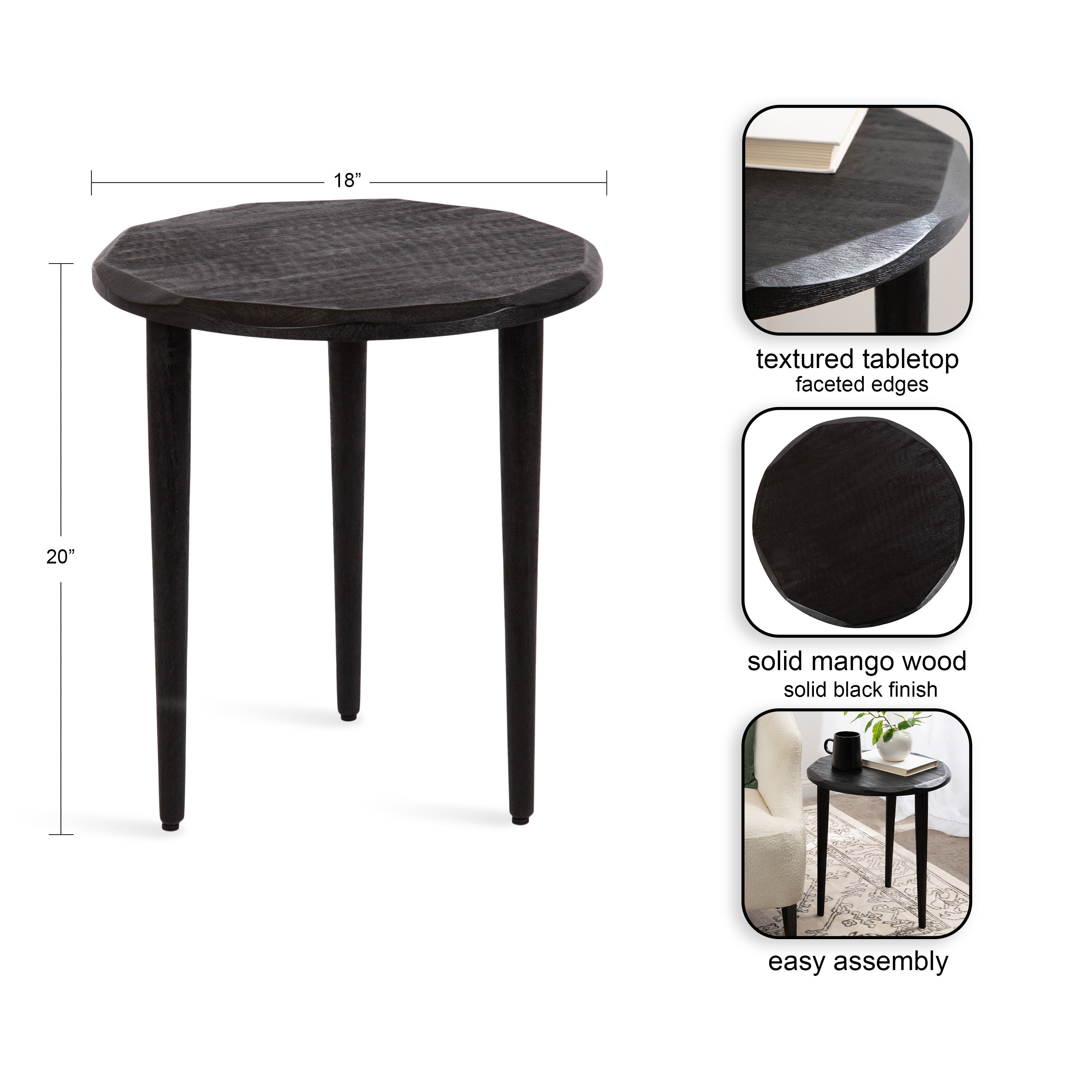 Tavares Round Side Table