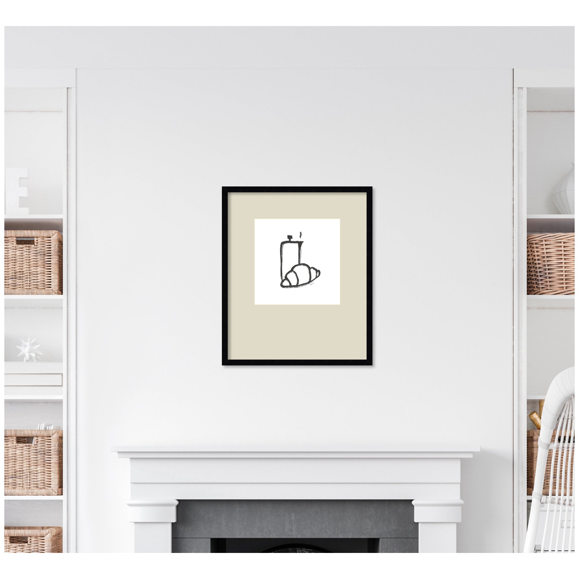 Breakfast Club No. 2 by Gabrielly Guedes Framed Wall Art Print