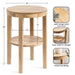 Side Table Natural 16x16x24 2