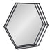 Hexagon Mirror Black 26x30 1