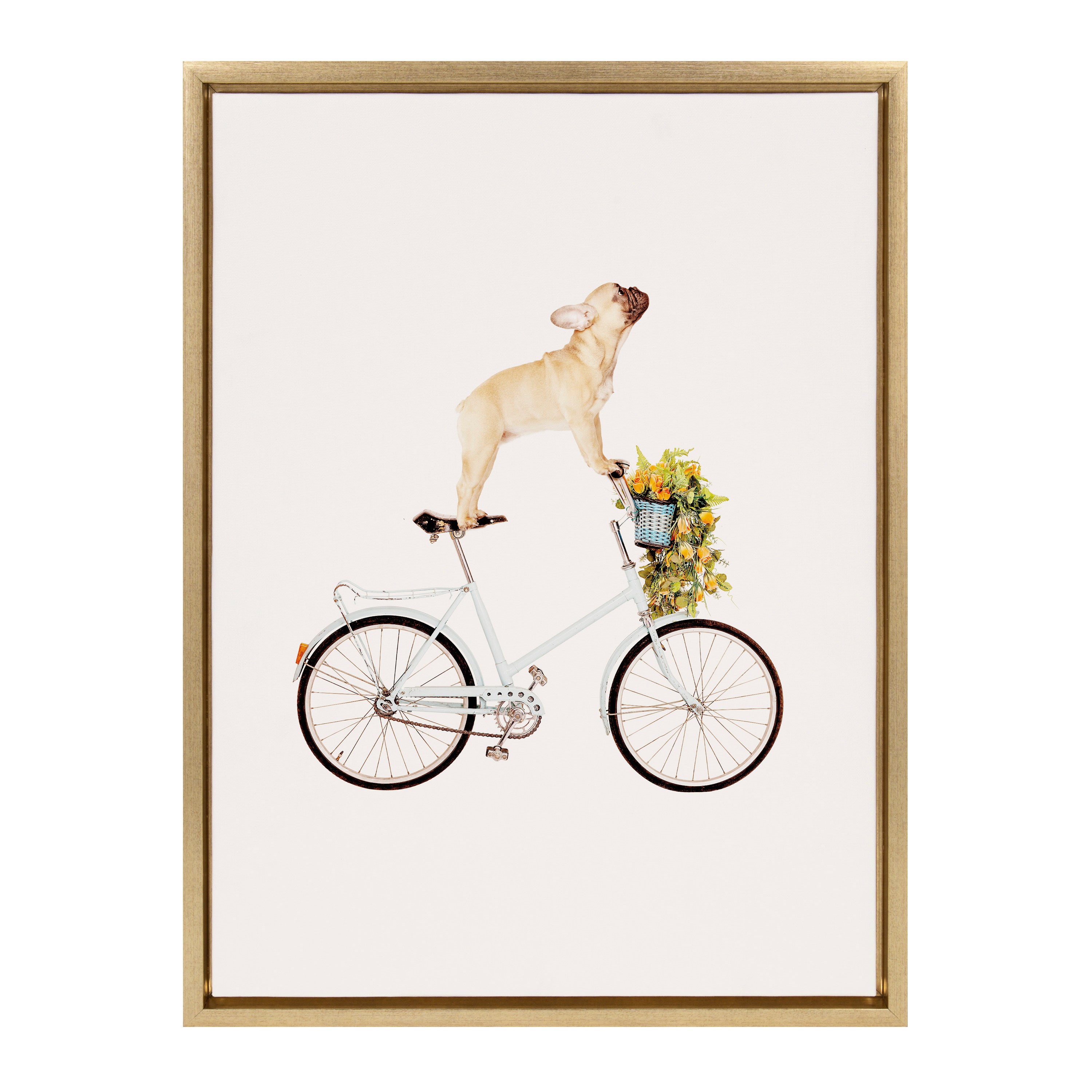 Framed Canvas Sylvie Bright Gold 18x24 2