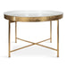 Coffee Table White Gold 28.25x28.25x19 3