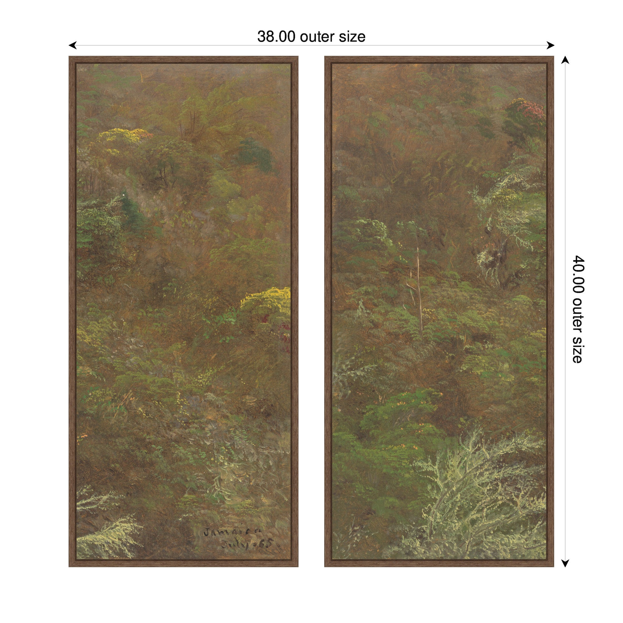 Art Set 2 Piece Set 18x40 Sylvie Walnut 2