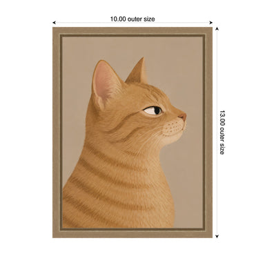 Framed Canvas 10x13 Sylvie Dark Gold 2