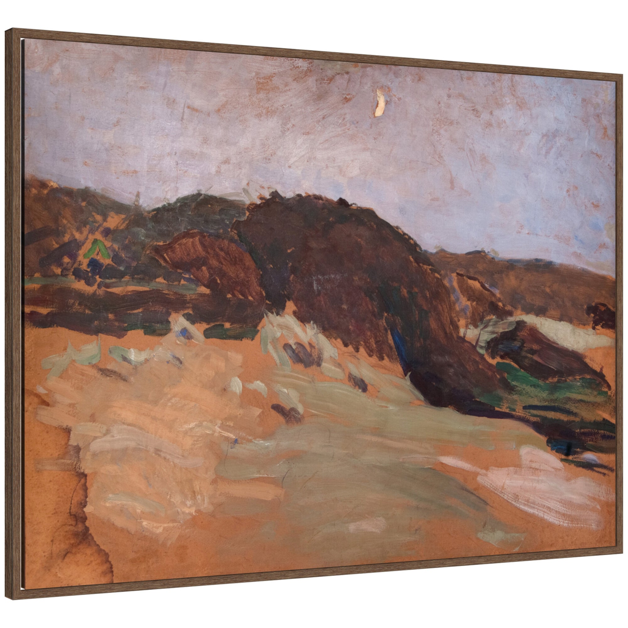 Framed Canvas 42x32 Sylvie Walnut 1