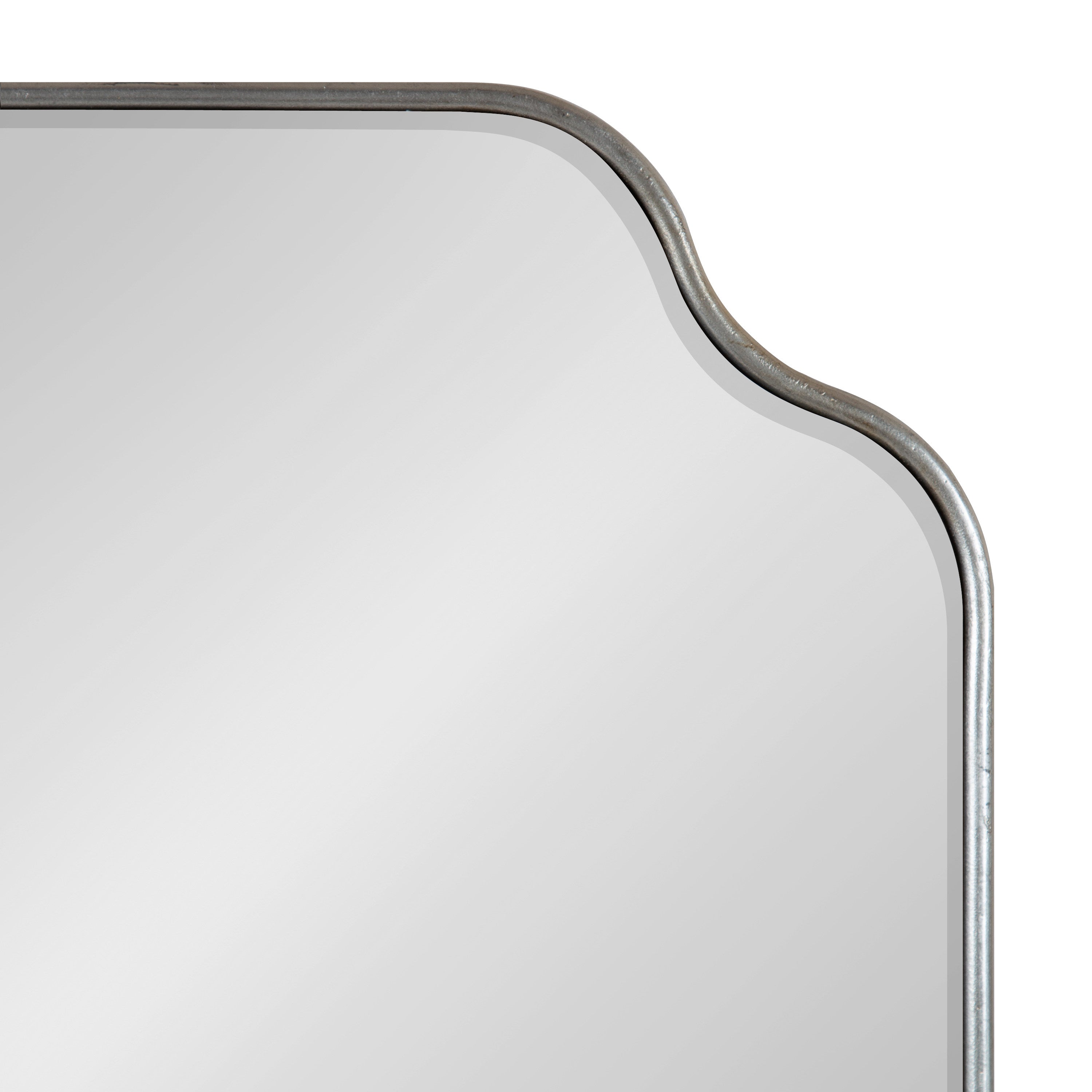 Scallop Mirror 24x36 Silver 3