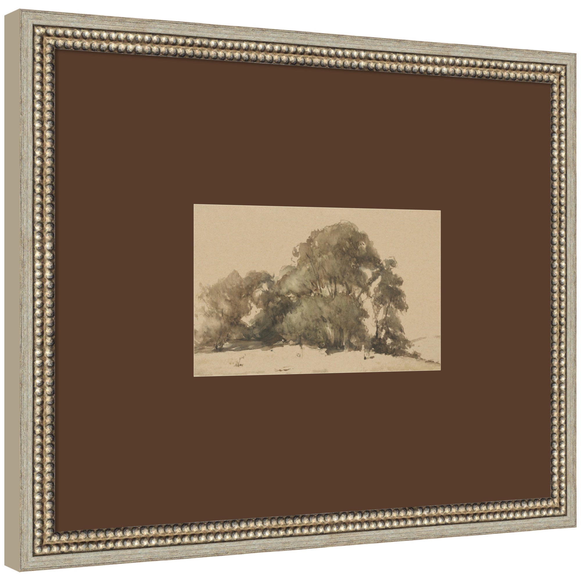 Framed Art 22x18 Brown Matted to 10x6 Castellan Silver 7