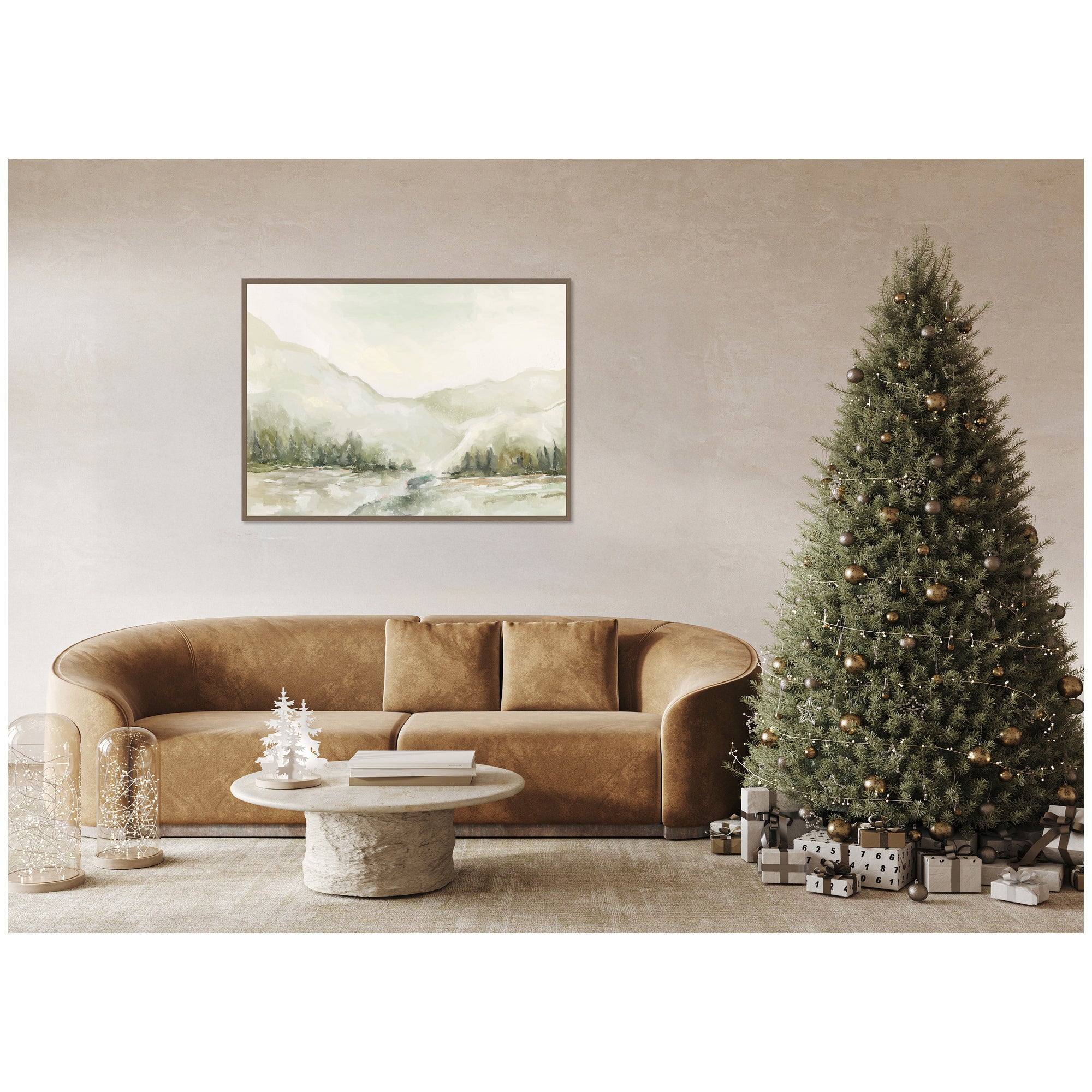 Framed Canvas 28x38 Sylvie Dark Gold 5