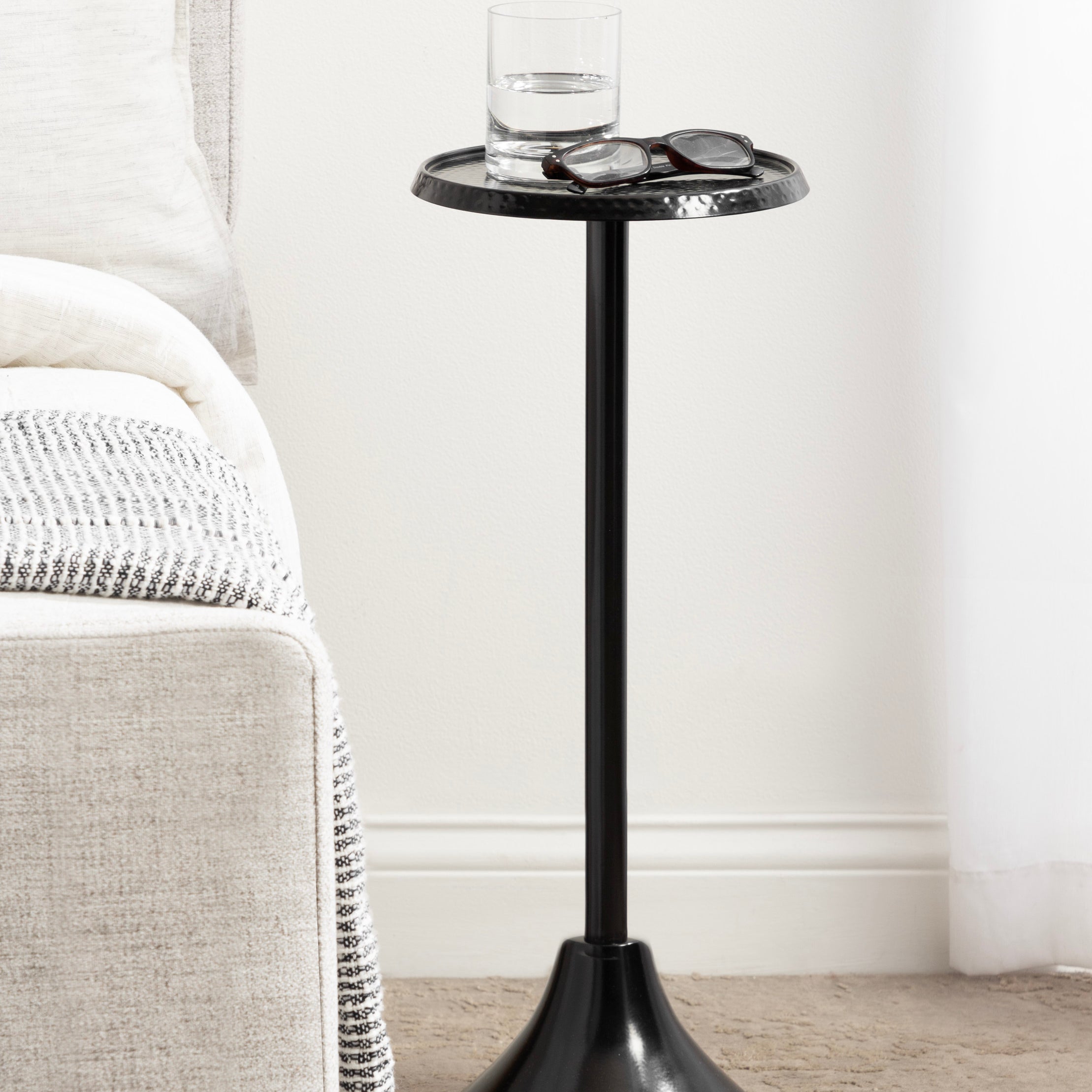Drink Table Black 9x9x23 7