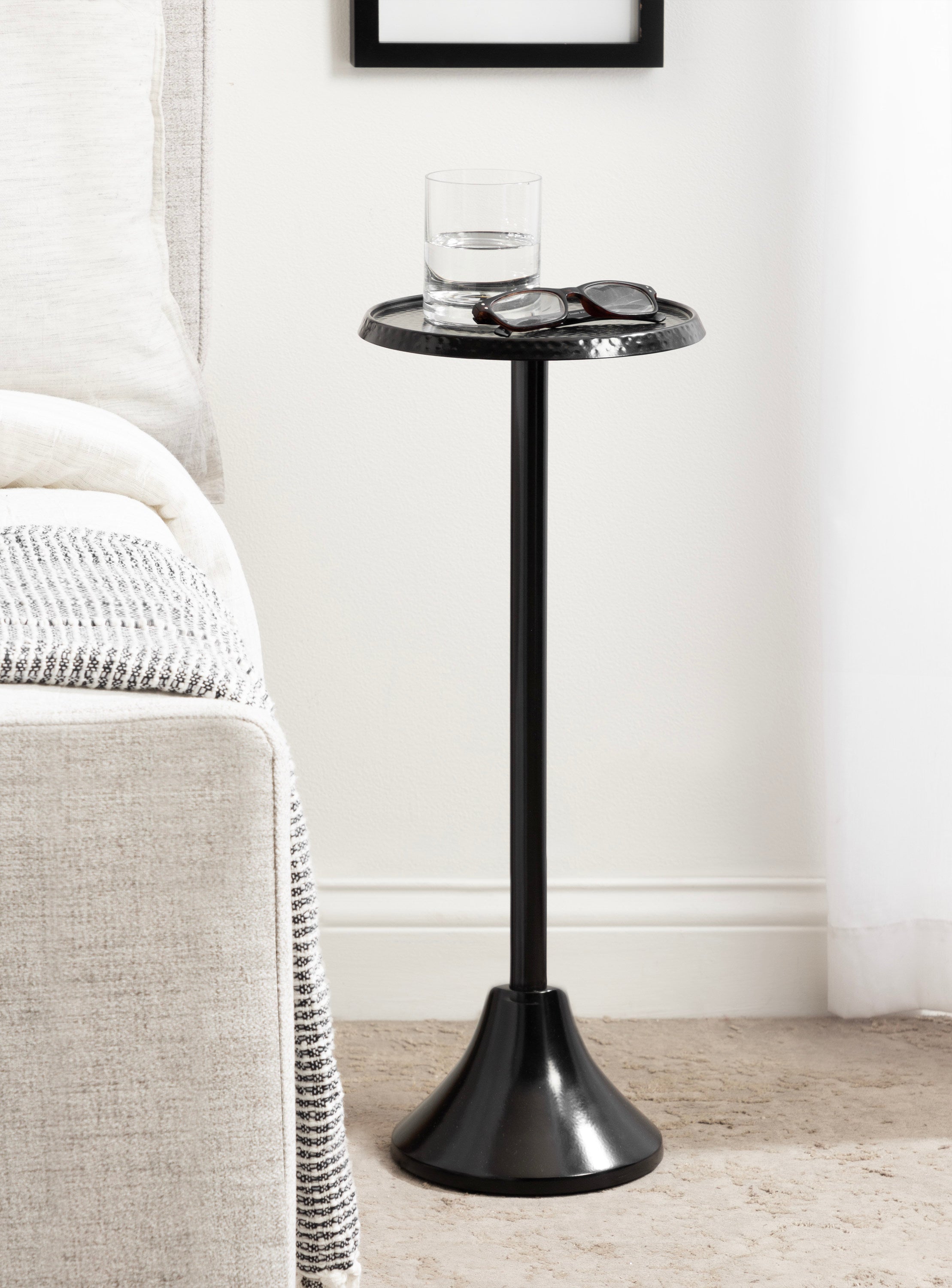 Drink Table Black 9x9x23 7