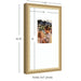 Wall Frame Florence Gold 10x18 matted to 5x7 2