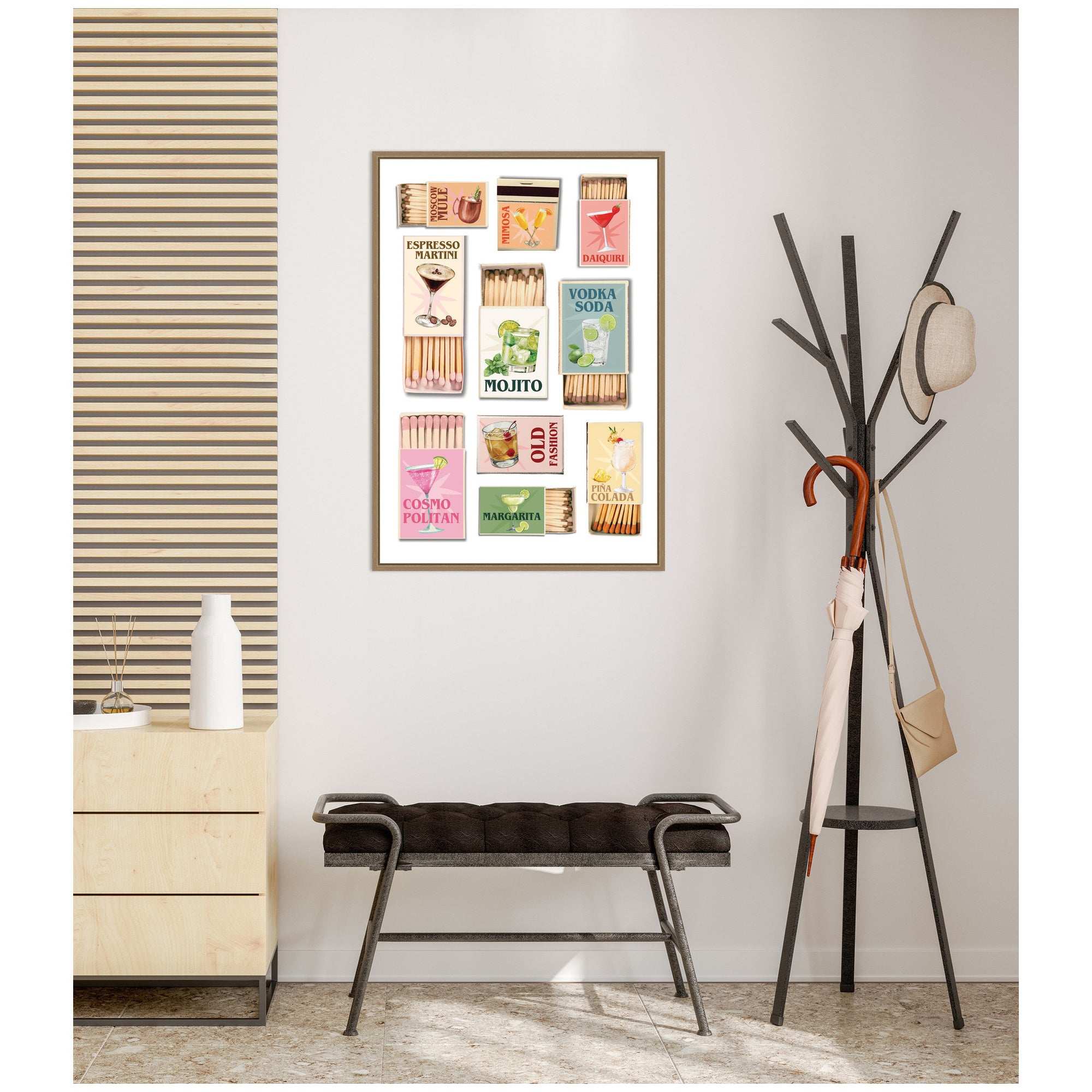 Framed Canvas 23 x 33 Sylvie Dark Gold 6