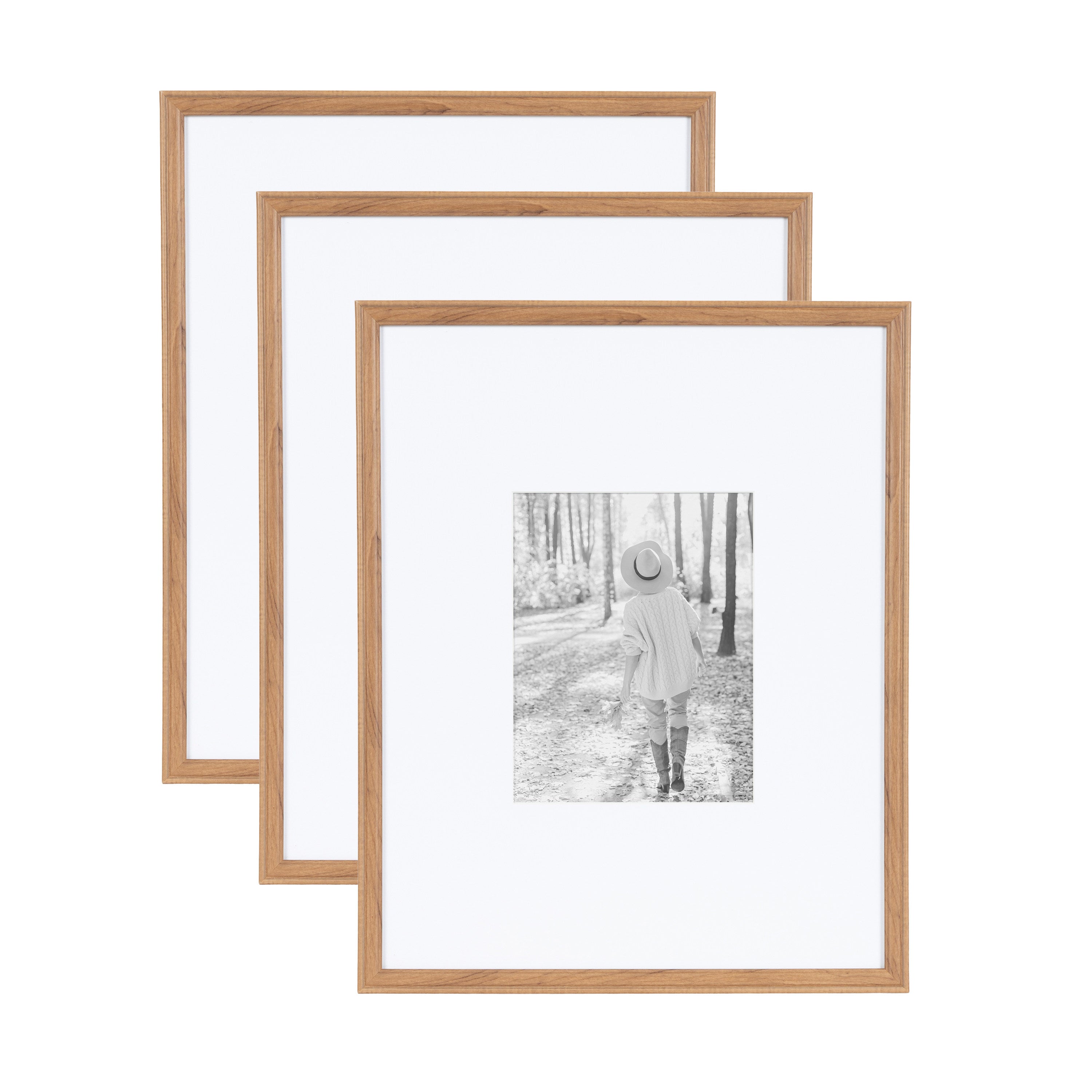 Wall Frame Brown 16x20 matted to 8x10 1