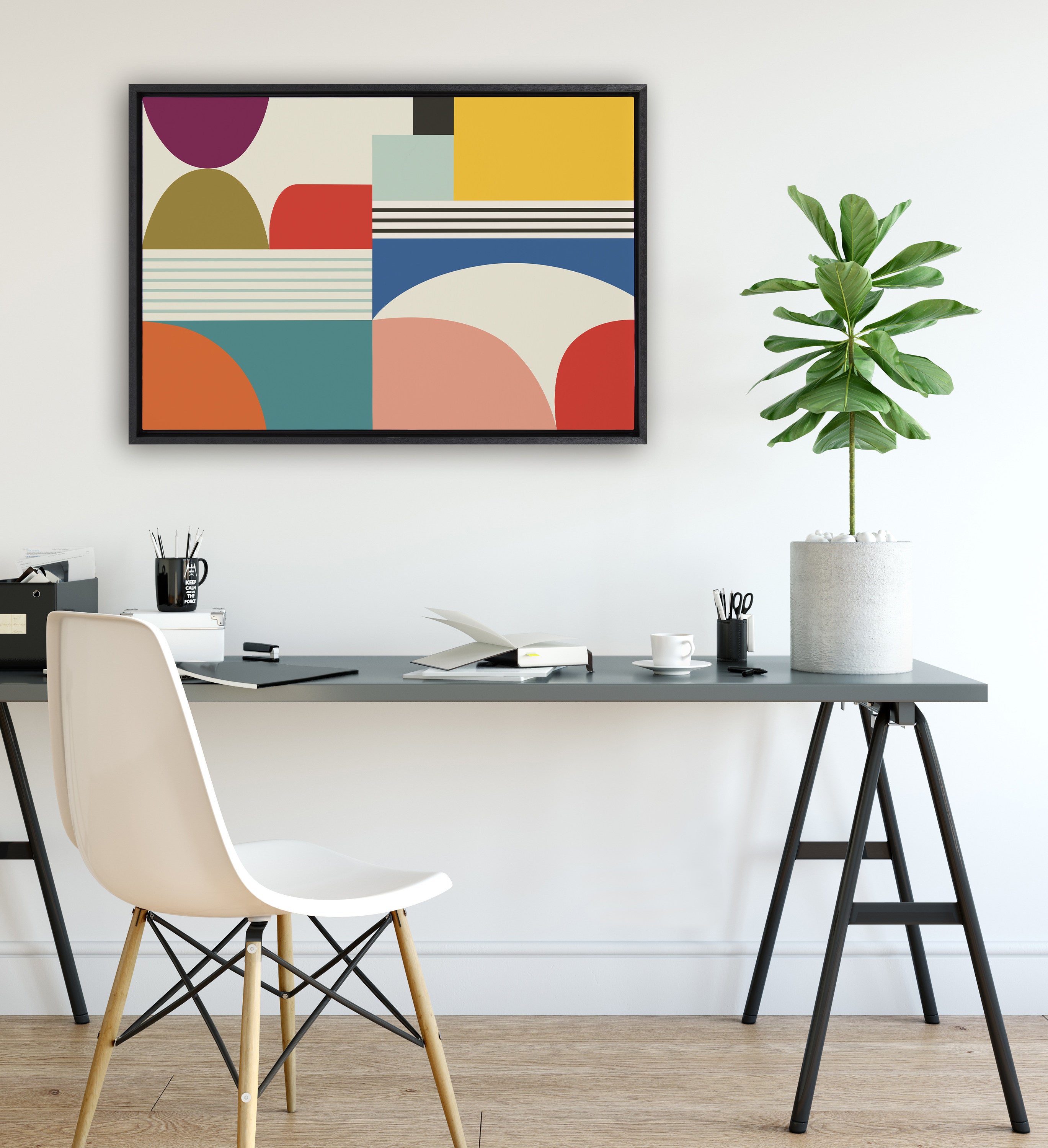 Framed Canvas Sylvie Black 23x33 5